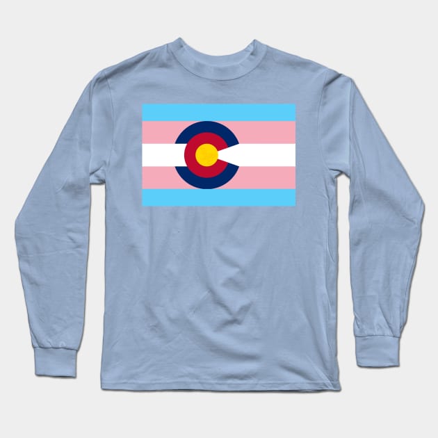 Colorado Trans State Flag Long Sleeve T-Shirt by That5280Lady